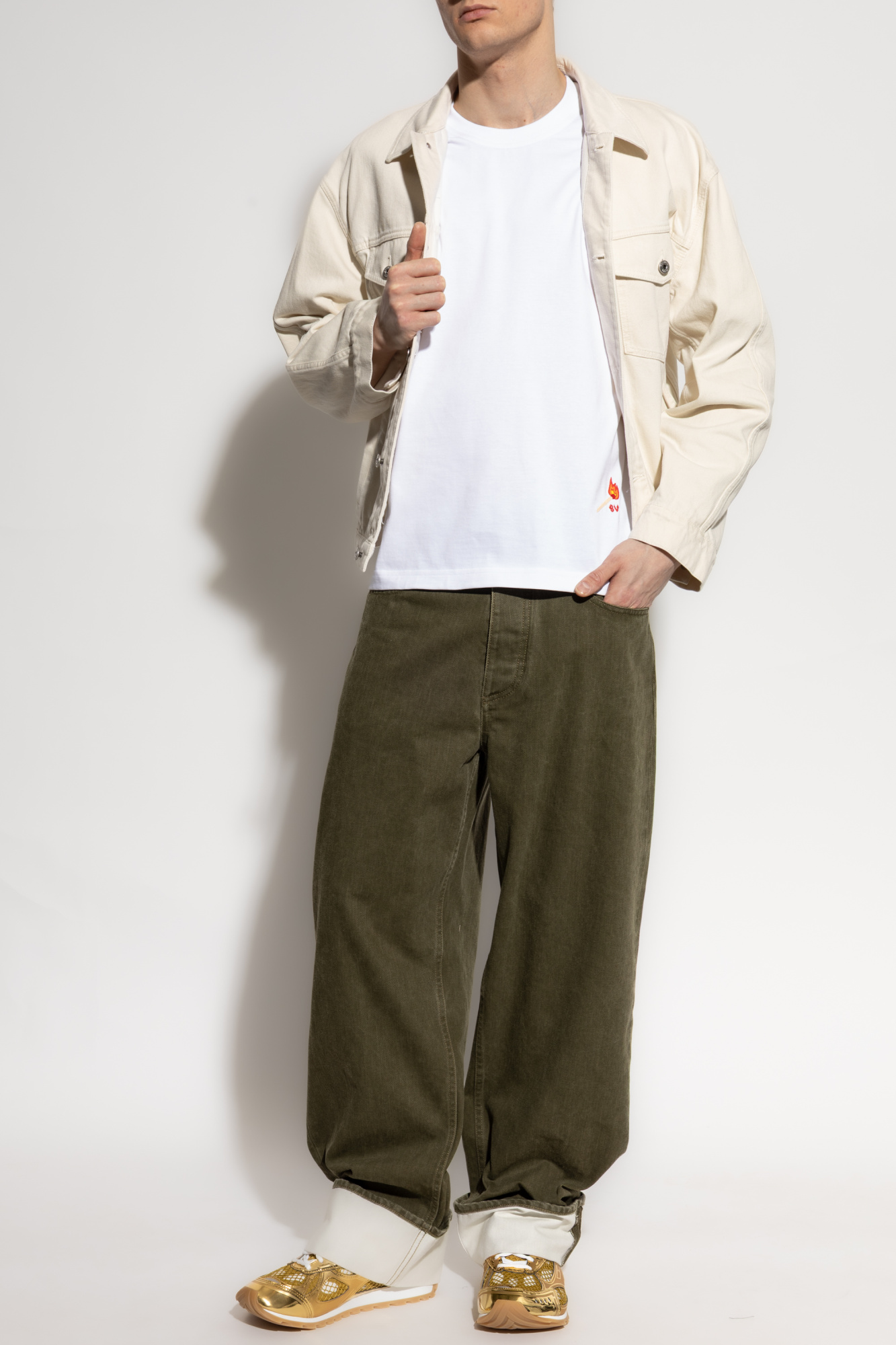 【関税＆送料込み】Bottega Veneta T-Shirt With Embroidery Bottega Veneta T-shirt with embroidery | Men's Clothing | Vitkac